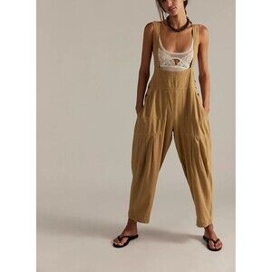 Free People We The Free Felix Tapered Overalls Jumpsuit Dress Pinafore XS 287293